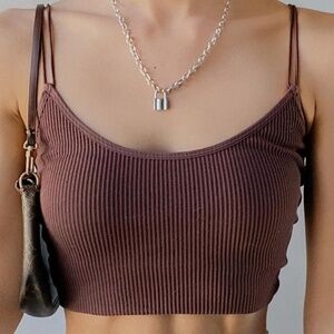 ✰zara brown tank top (limitless contour)✰